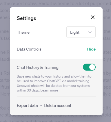 Novi načini kontrole vaših podataka u ChatGPT-u